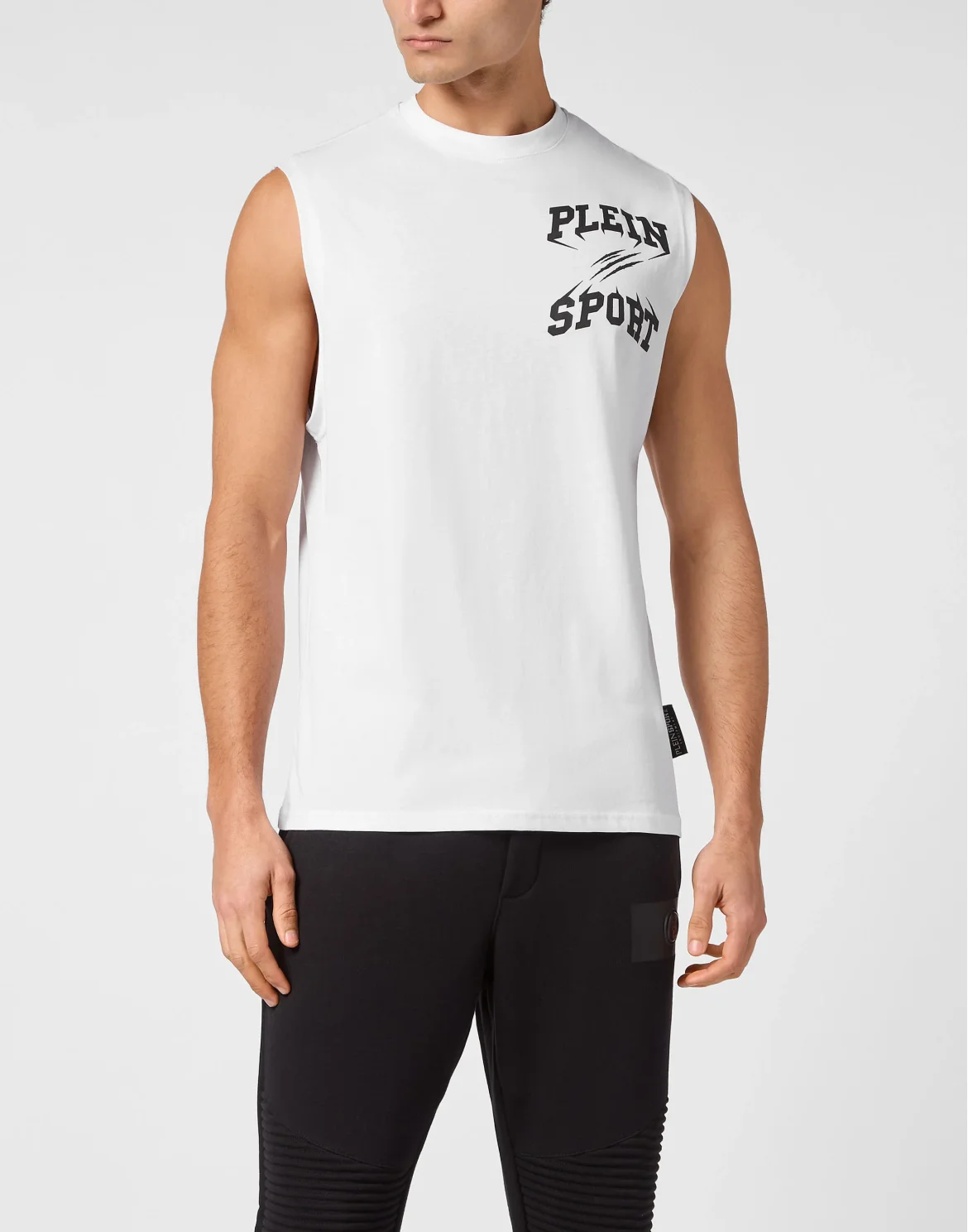 Sleeveless T-shirt, цвет: Черный