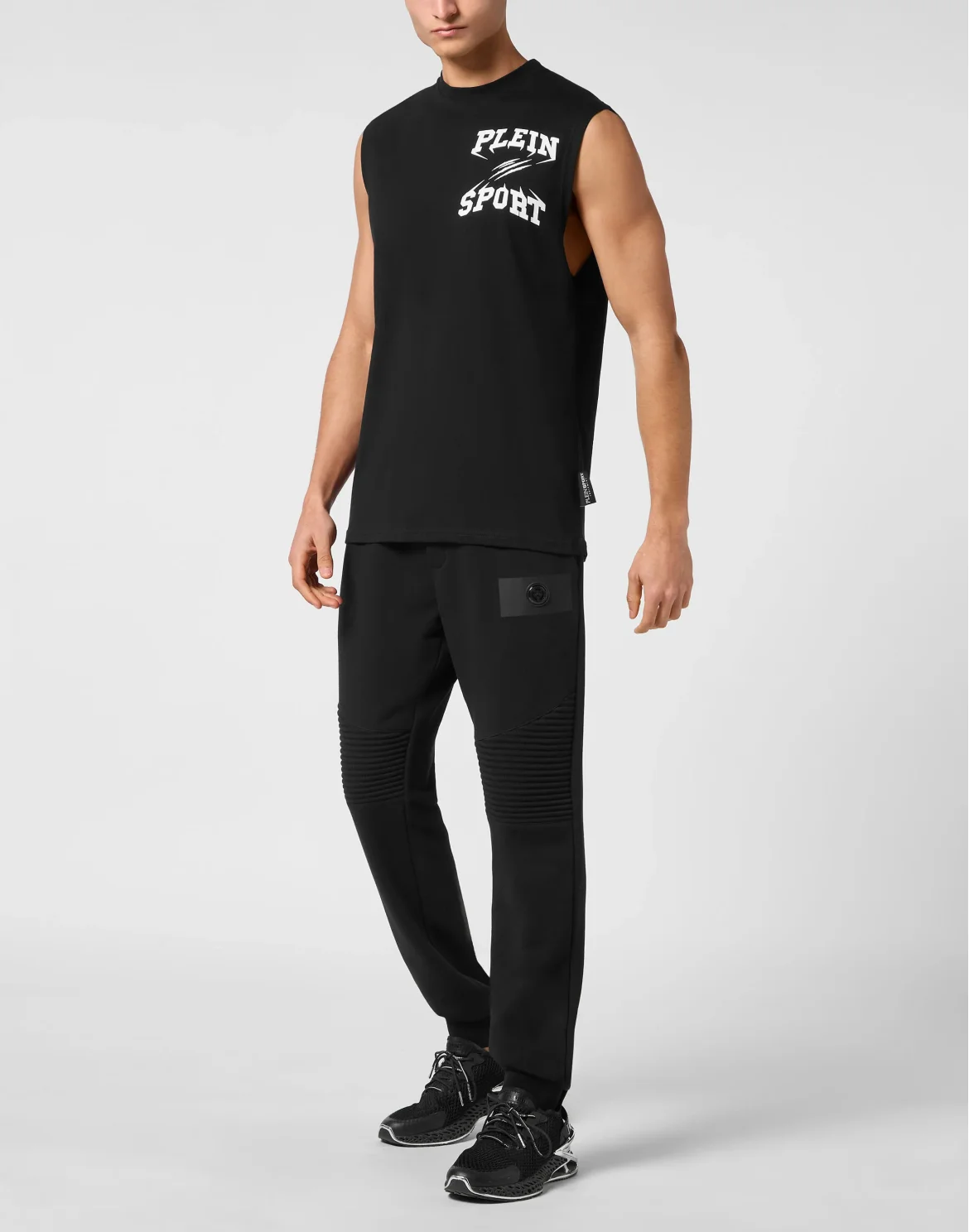 Sleeveless T-shirt, цвет: Черный