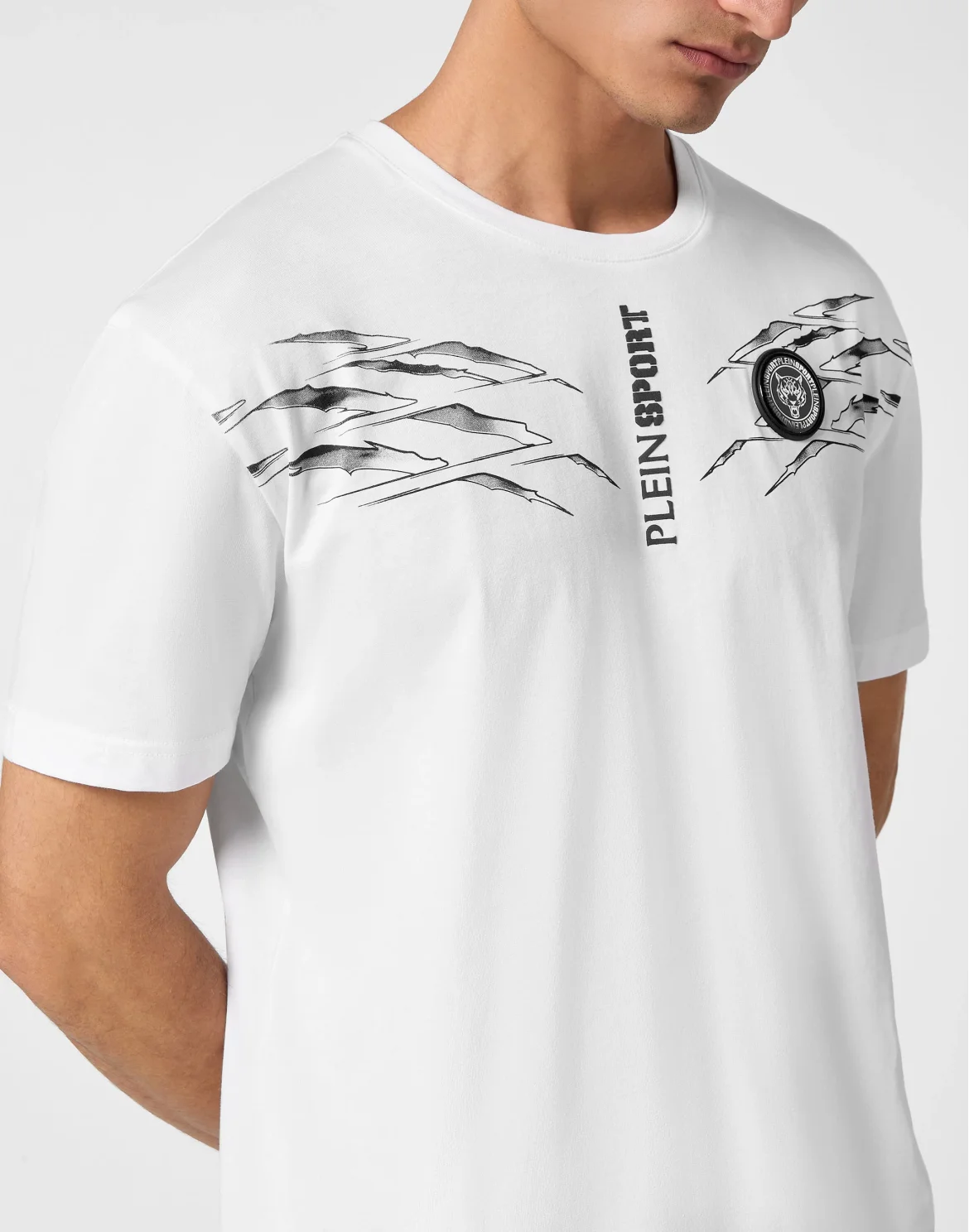 T-shirt Round Neck SS Scratch, цвет: Белый