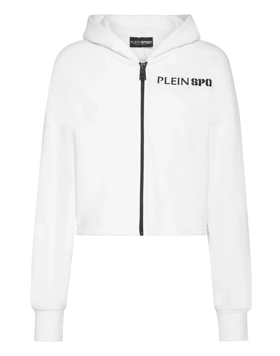 Cropped Hoodie Sweatshirt Tiger, цвет: Белый