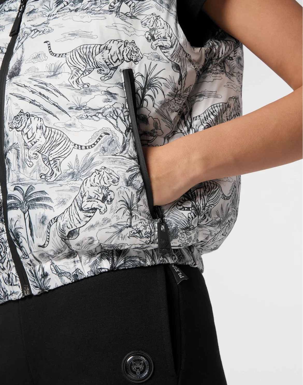 Padded Vest Toile, цвет: Белый