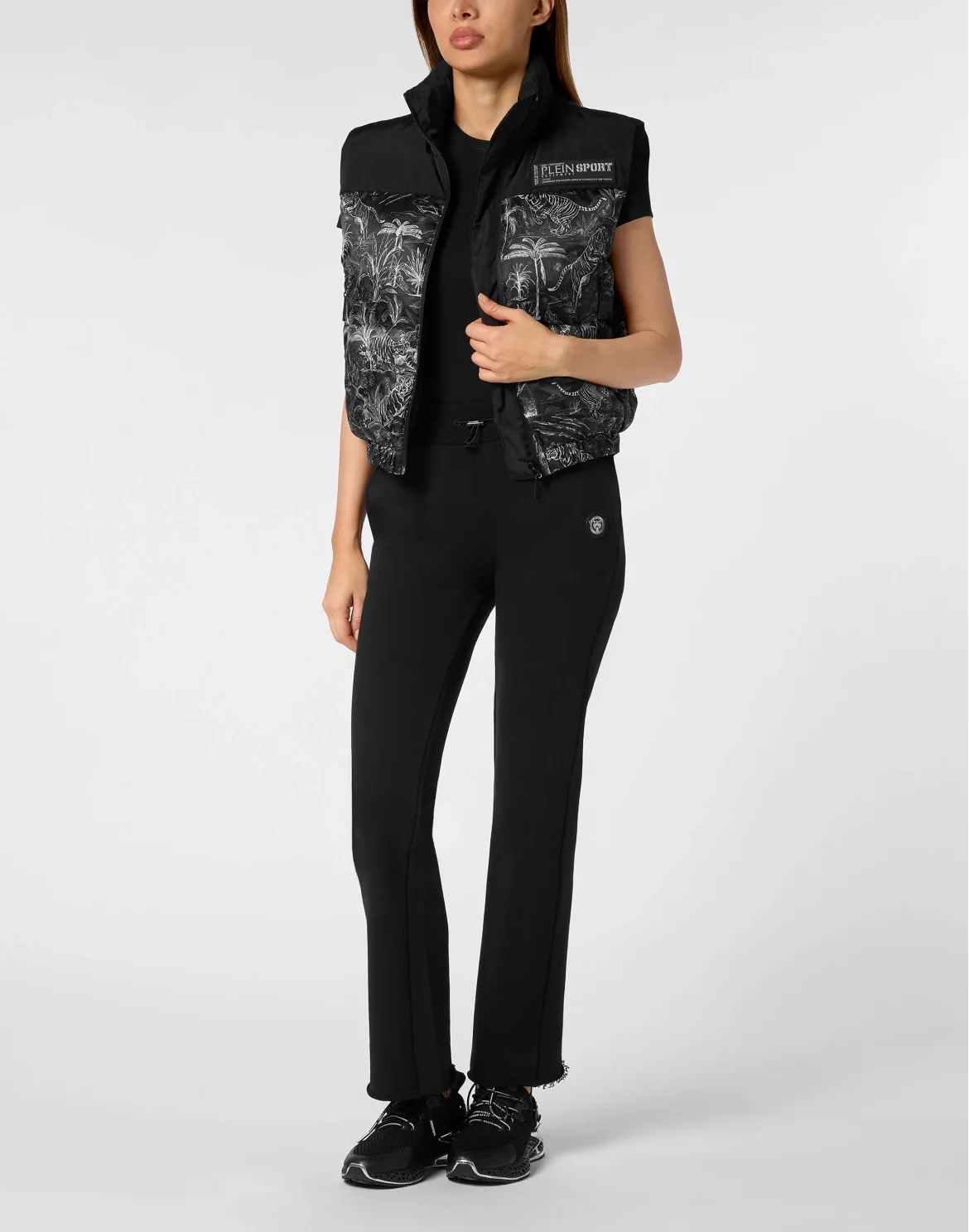 Padded Vest Toile, цвет: Черный