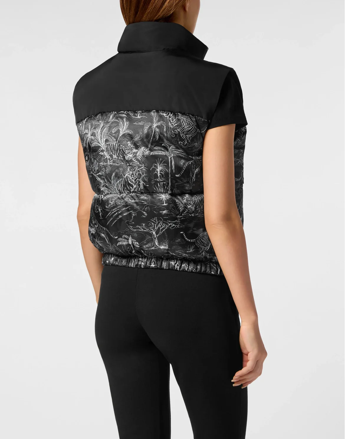 Padded Vest Toile, цвет: Черный