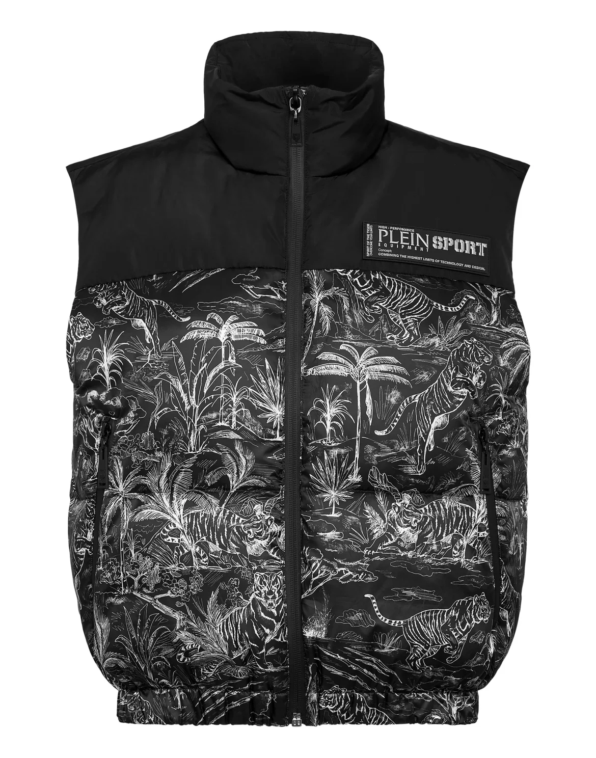 Padded Vest Toile, цвет: Черный