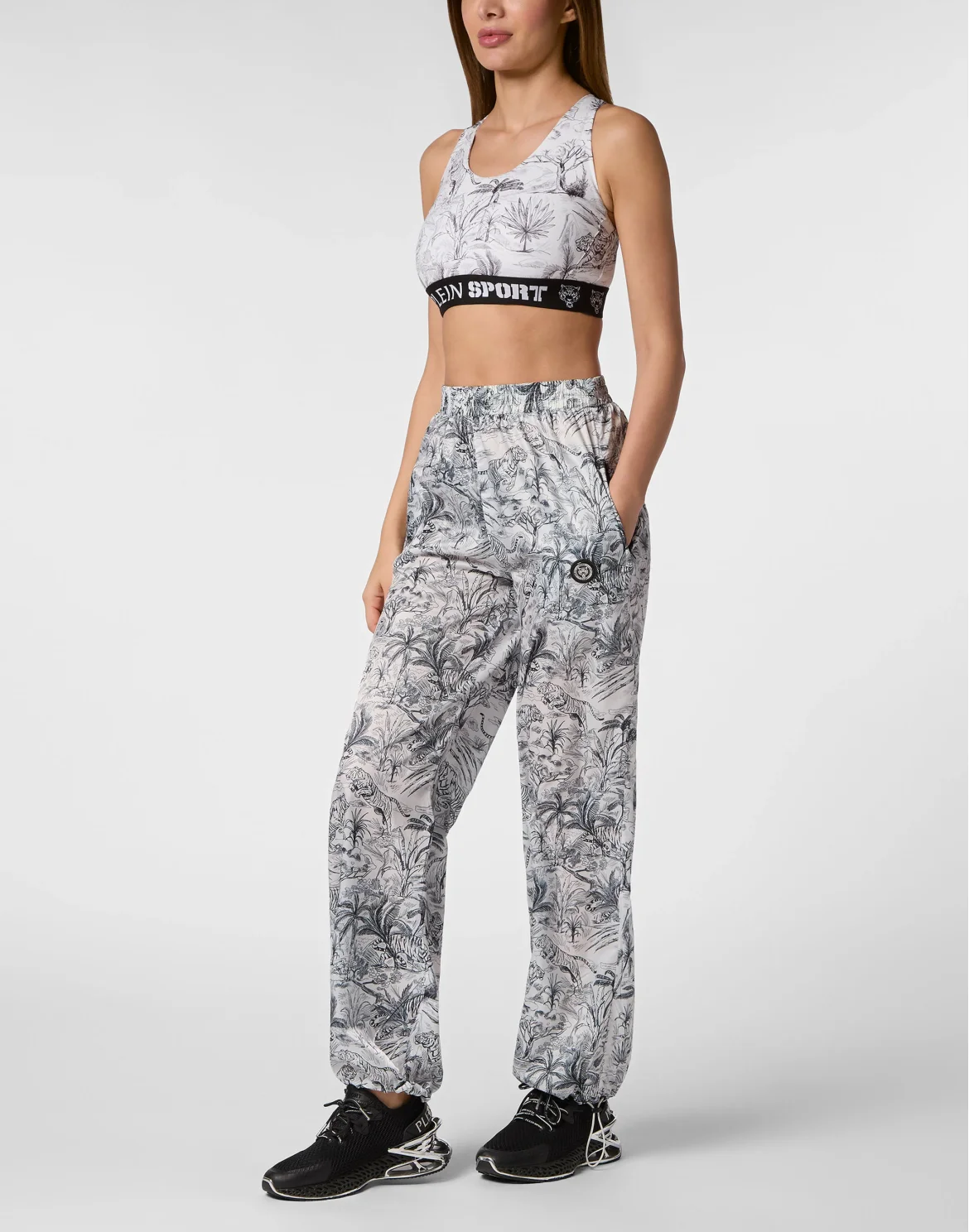 Nylon Jogging Trousers Toile, цвет: Белый