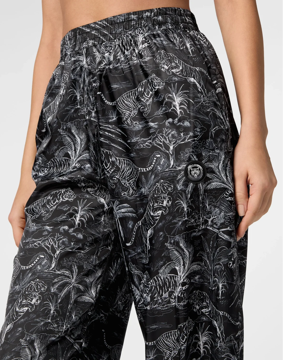 Nylon Jogging Trousers Toile, цвет: Черный