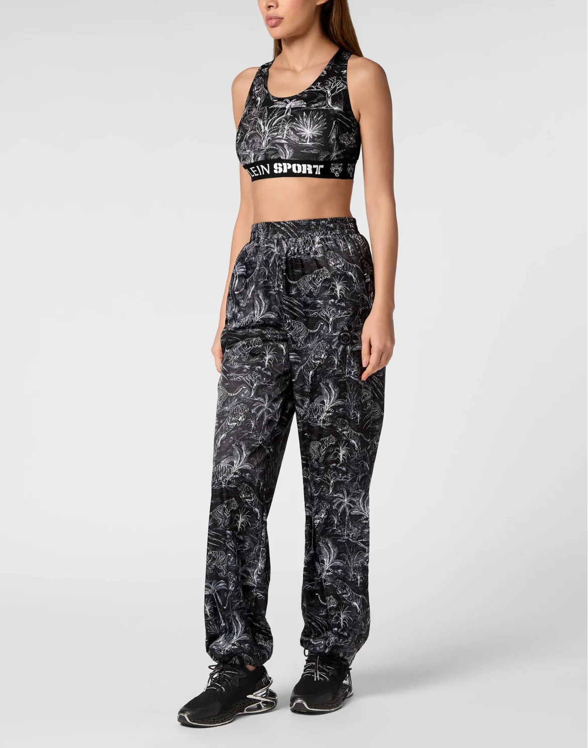 Nylon Jogging Trousers Toile, цвет: Черный
