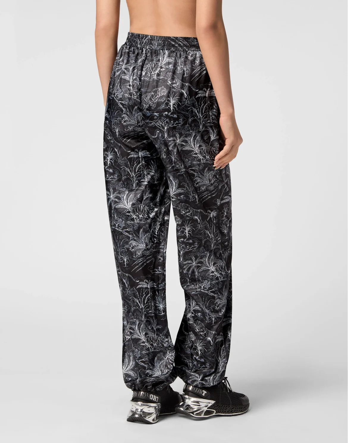 Nylon Jogging Trousers Toile, цвет: Черный