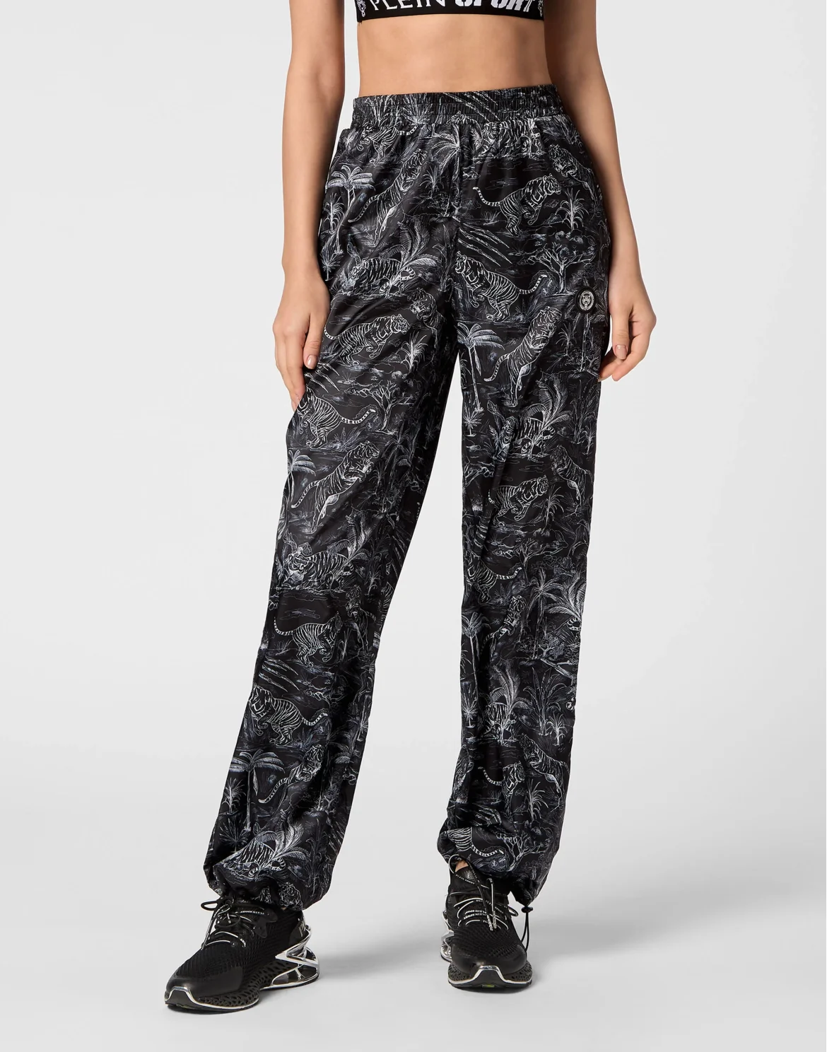 Nylon Jogging Trousers Toile, цвет: Черный