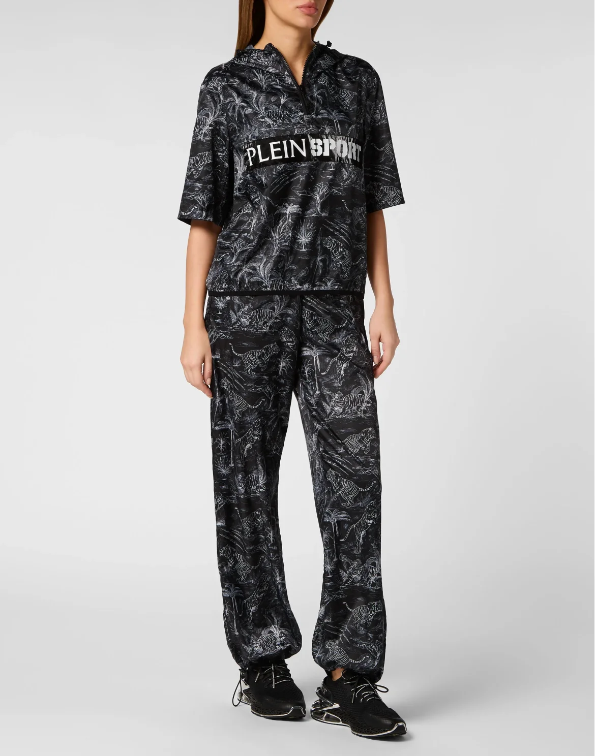 Nylon Windbreaker Toile, цвет: Черный