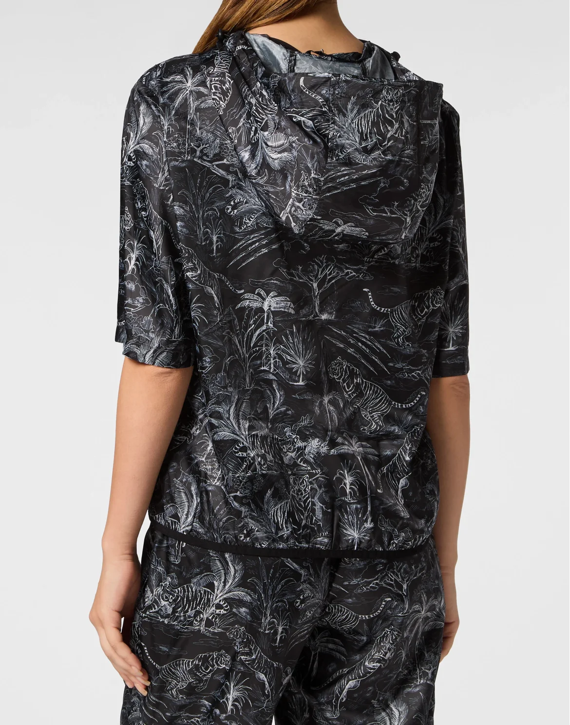 Nylon Windbreaker Toile, цвет: Черный