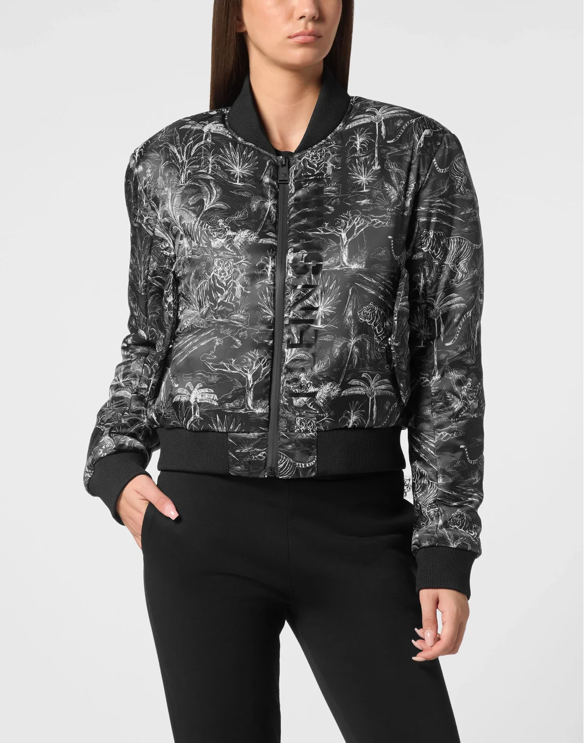 Nylon Bomber Toile, цвет: Черный