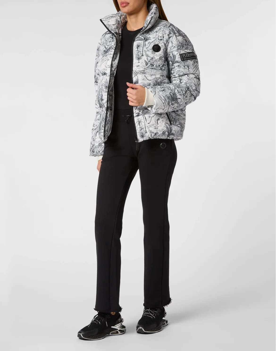 Nylon Puffer Jacket Toile, цвет: Белый