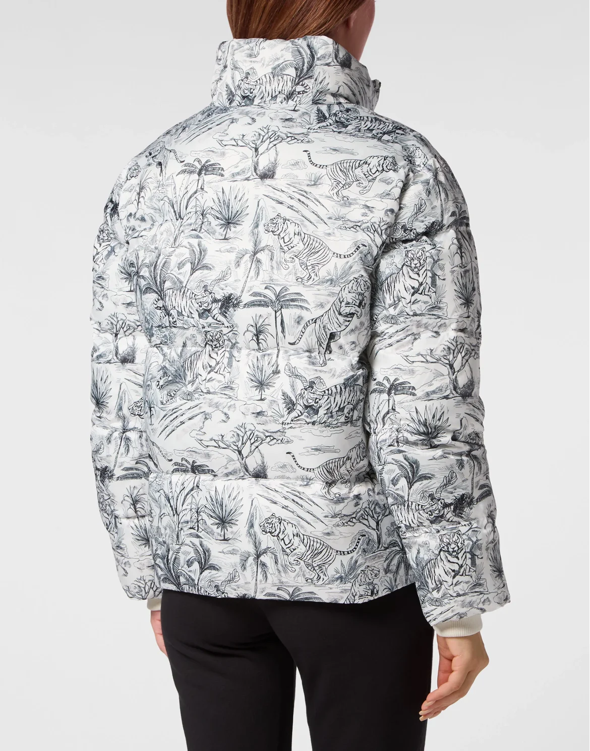 Nylon Puffer Jacket Toile, цвет: Белый