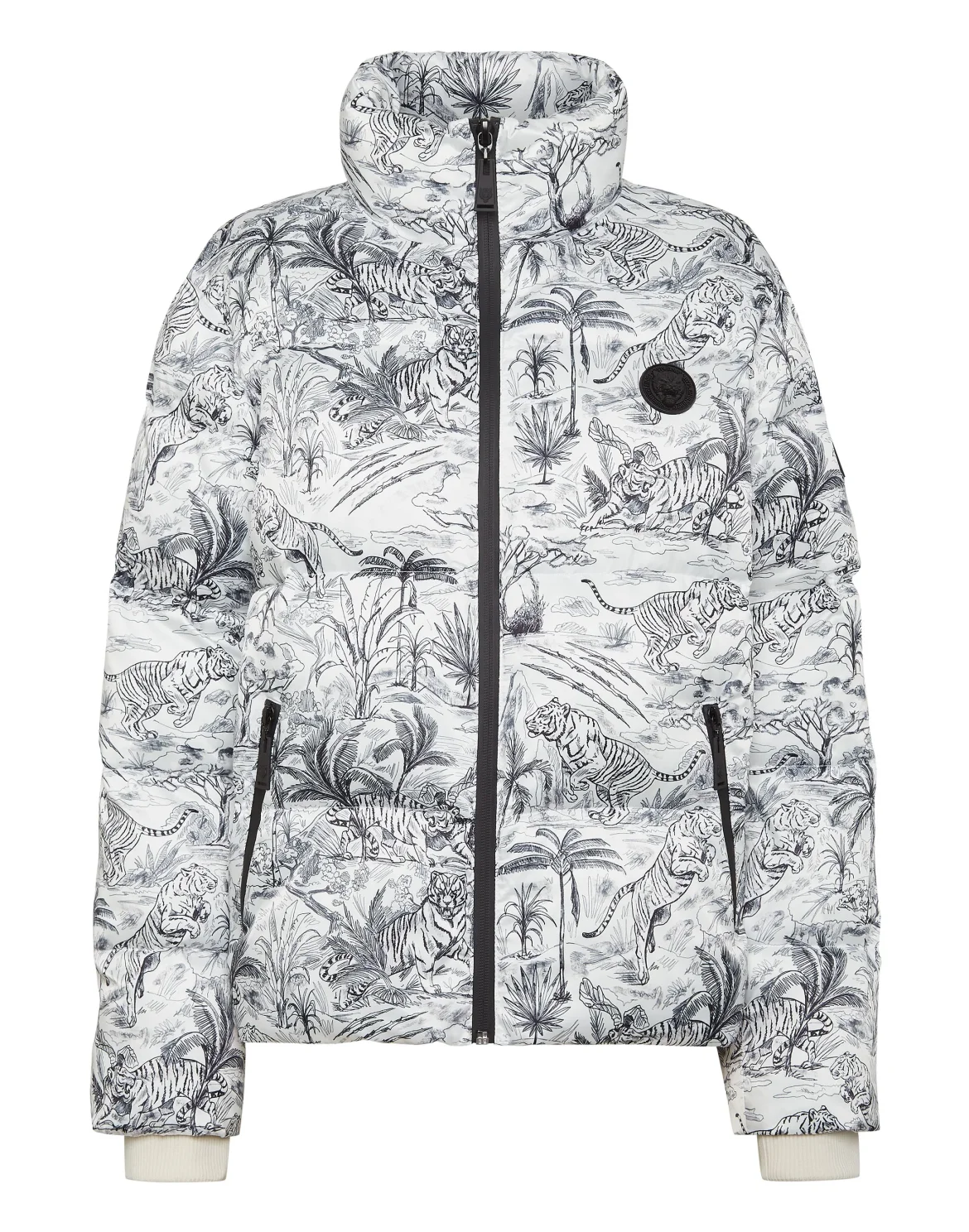 Nylon Puffer Jacket Toile, цвет: Белый