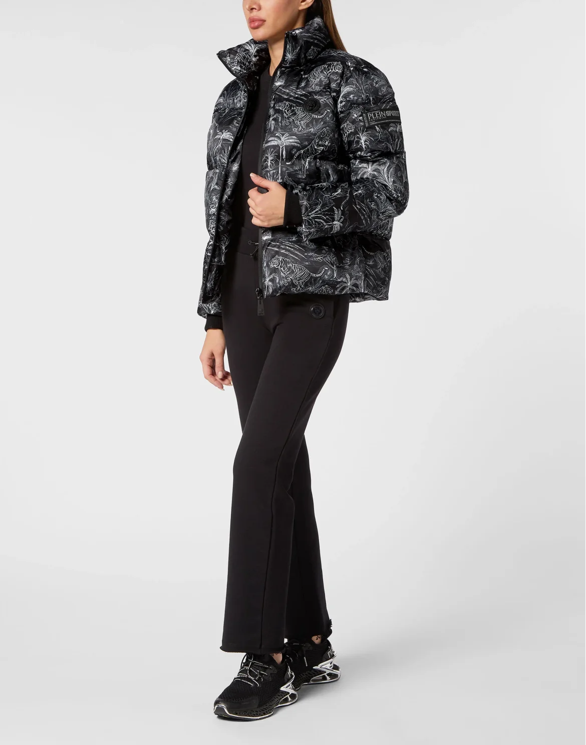 Nylon Puffer Jacket Toile, цвет: Черный
