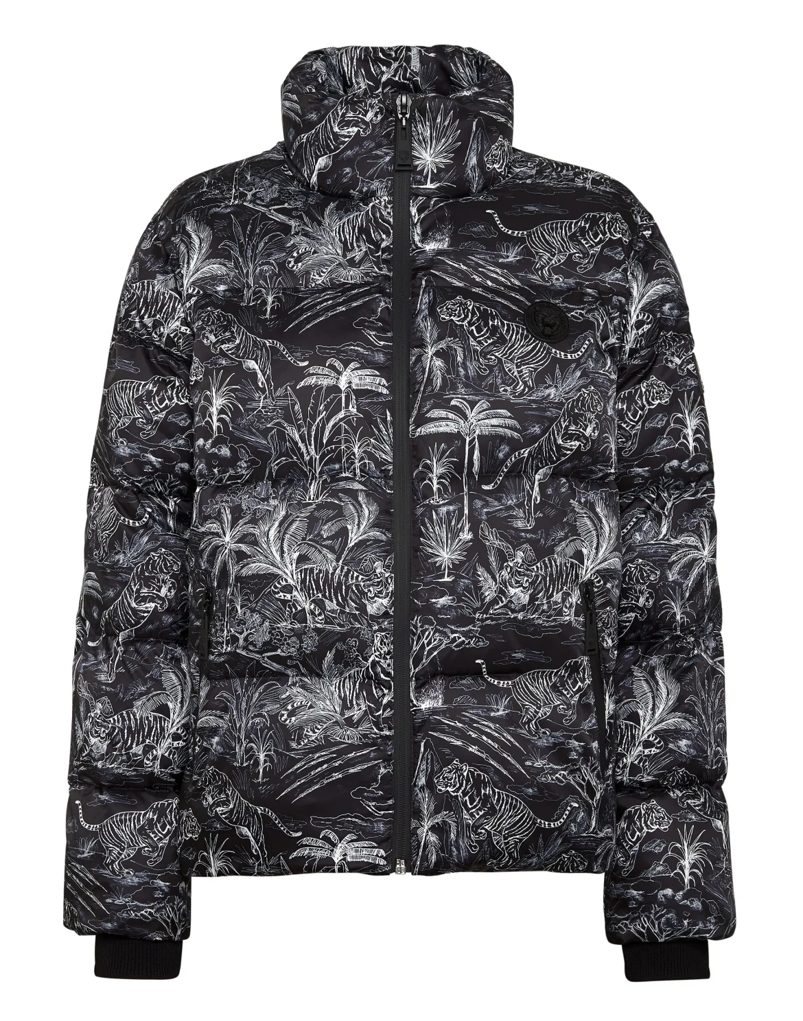 Nylon Puffer Jacket Toile, цвет: Черный