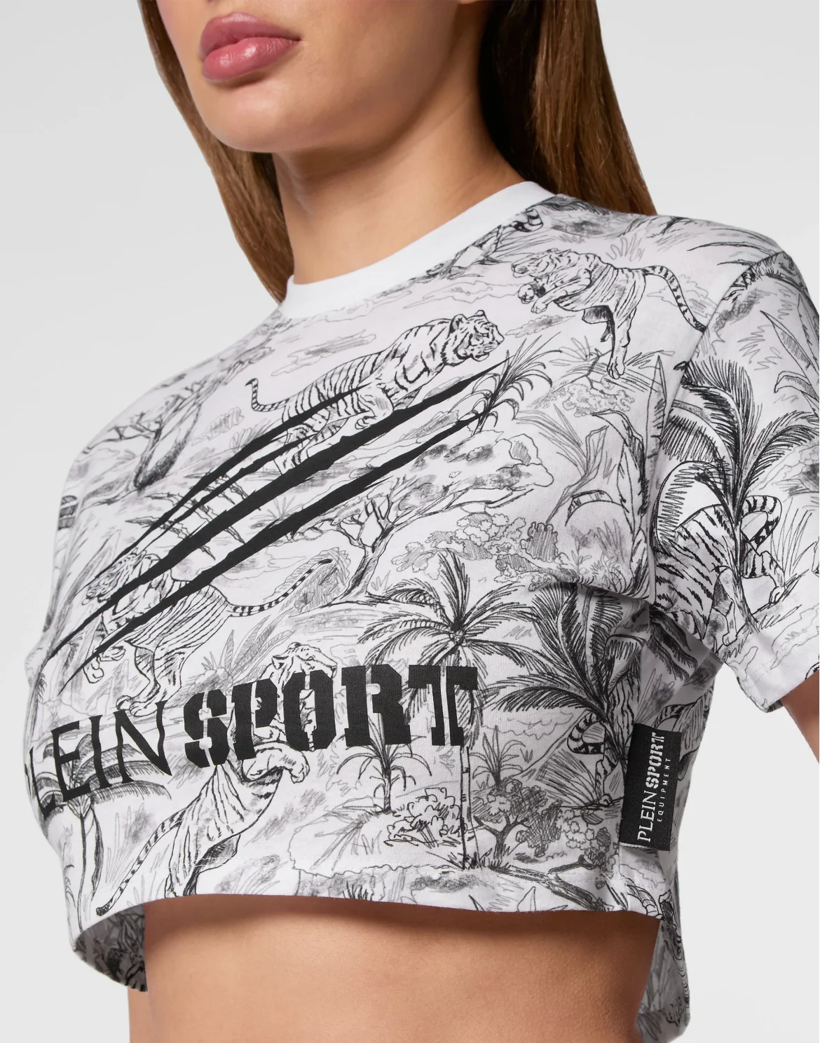 Cropped T-shirt, цвет: Белый