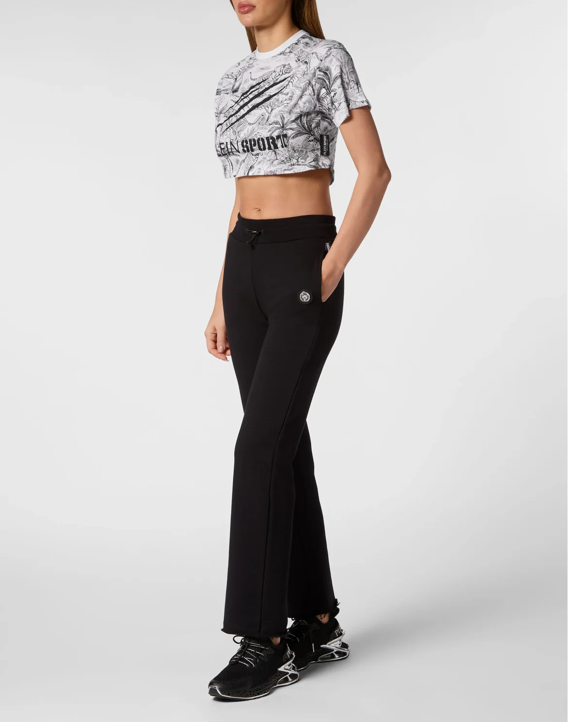 Cropped T-shirt, цвет: Белый