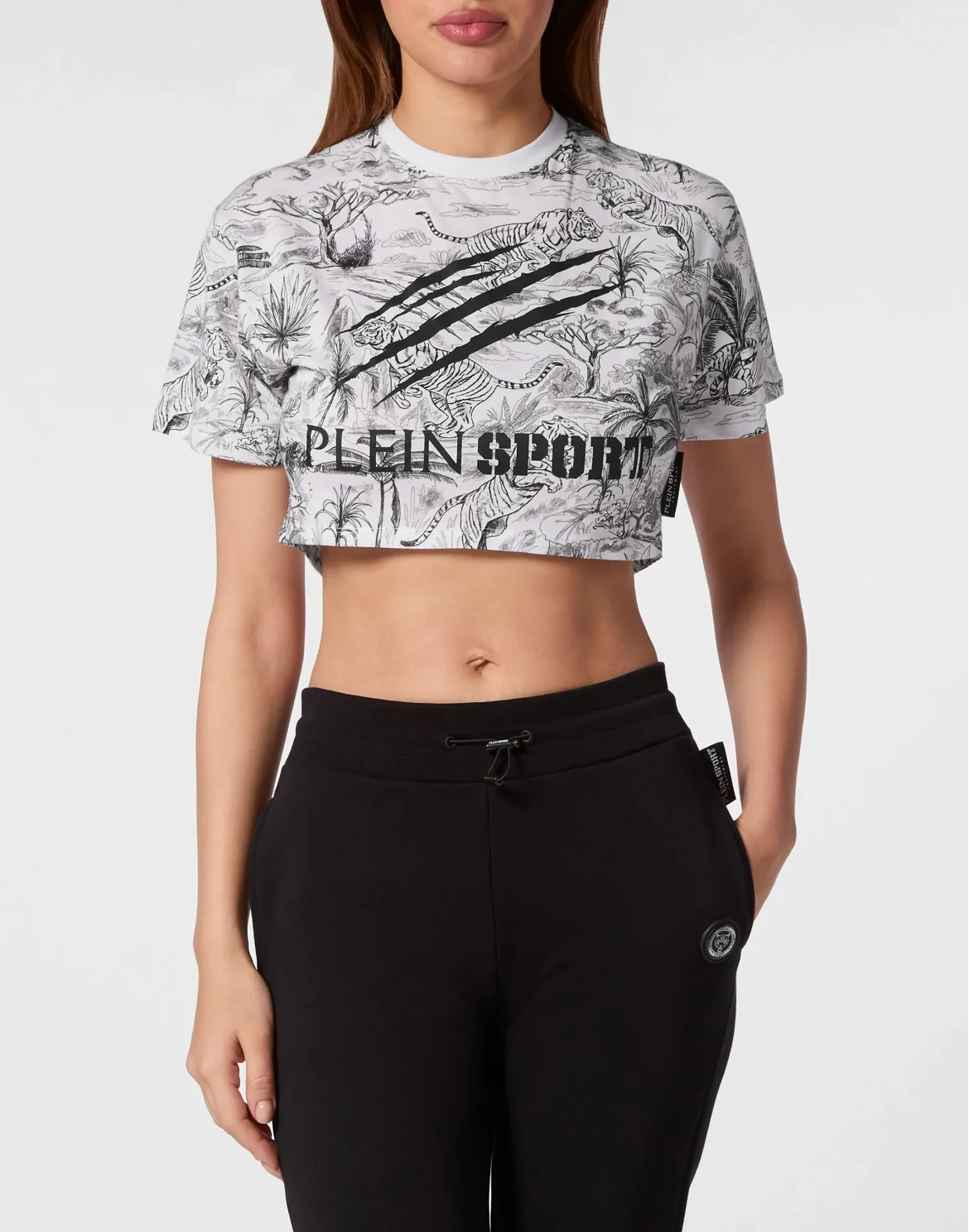 Cropped T-shirt, цвет: Белый