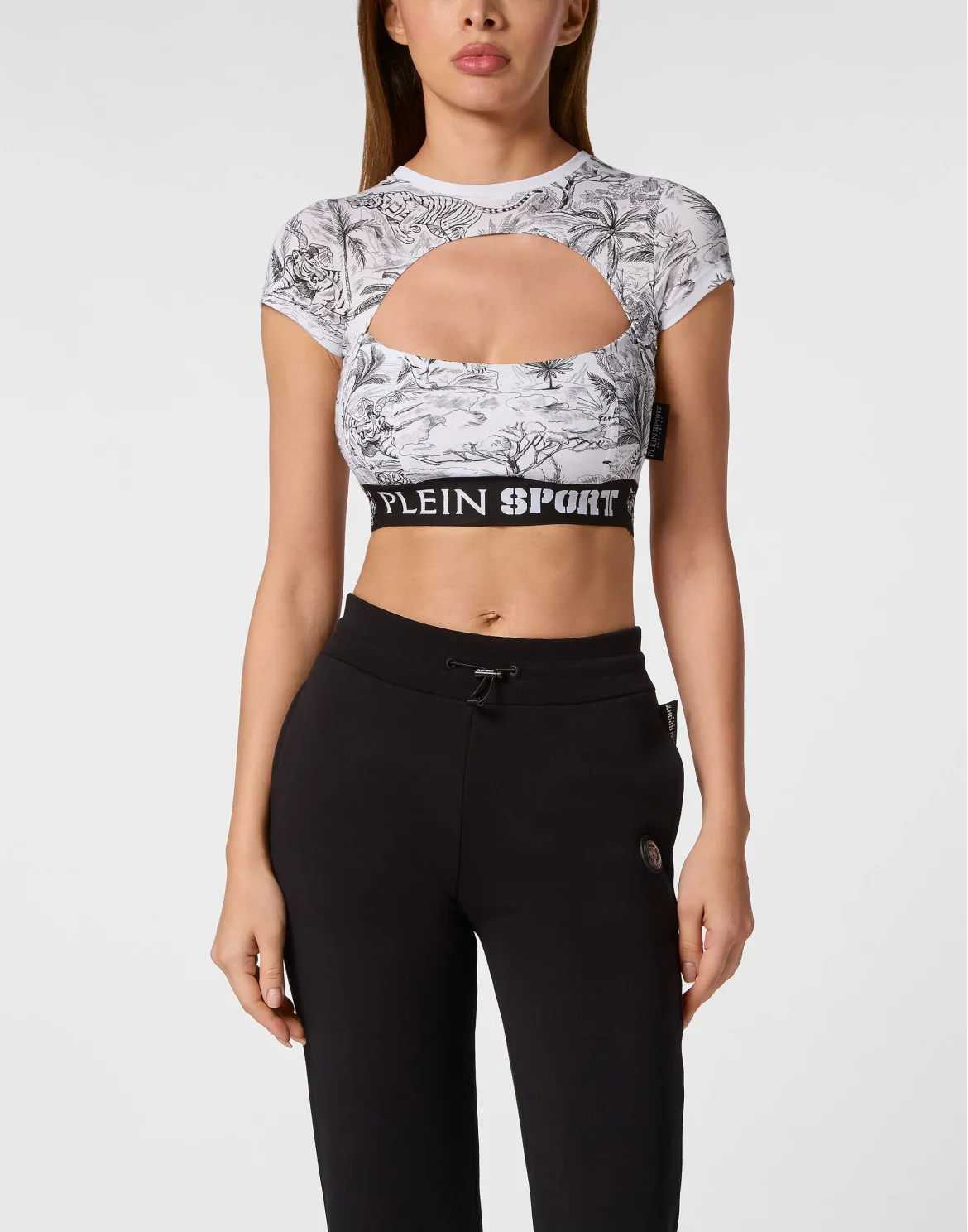 Cropped T-shirt, цвет: Белый