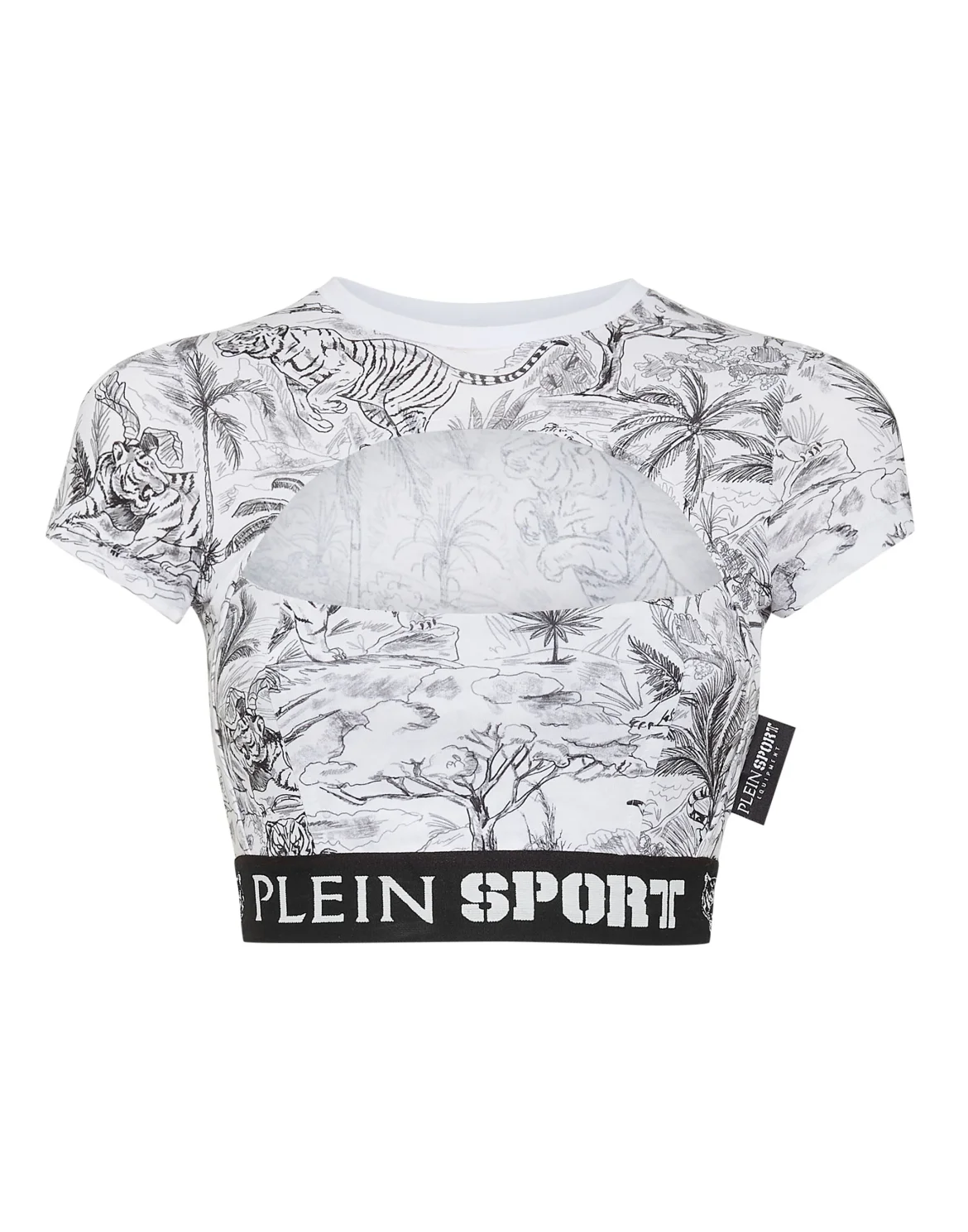 Cropped T-shirt, цвет: Белый