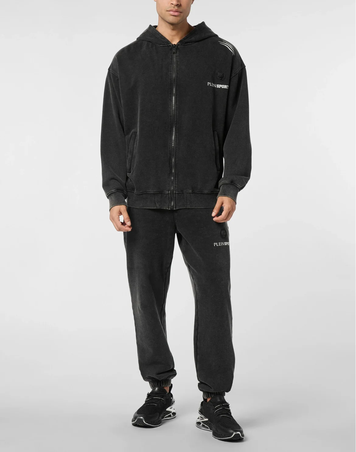 Hoodie Sweatjacket Cold Dye, цвет: Черный