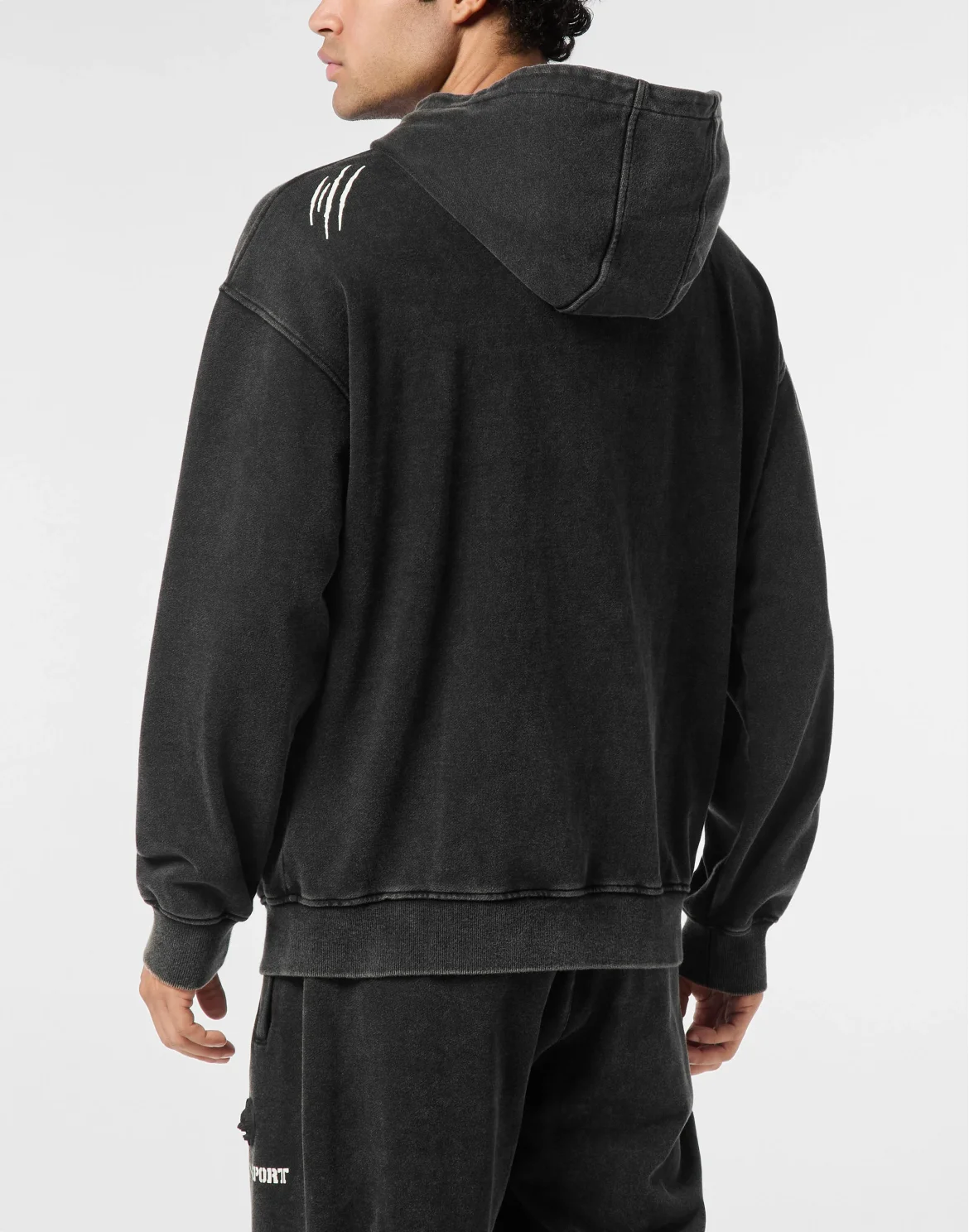 Hoodie Sweatjacket Cold Dye, цвет: Черный
