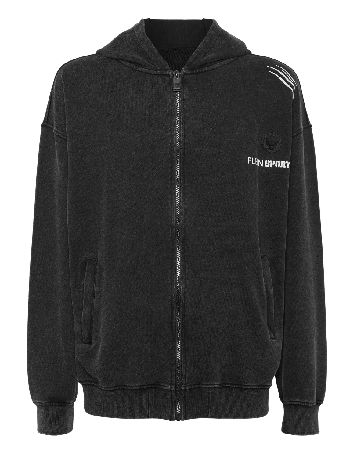 Hoodie Sweatjacket Cold Dye, цвет: Черный