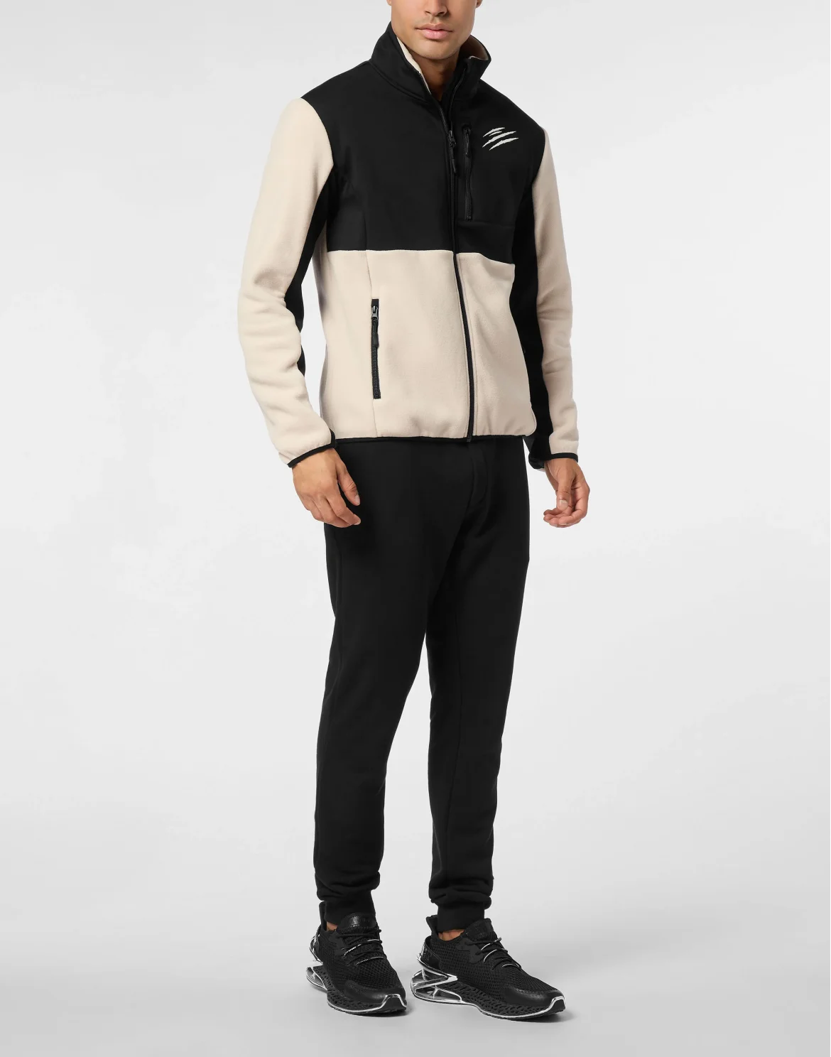Pile Nylon Zip Anorak, цвет: Бежевый