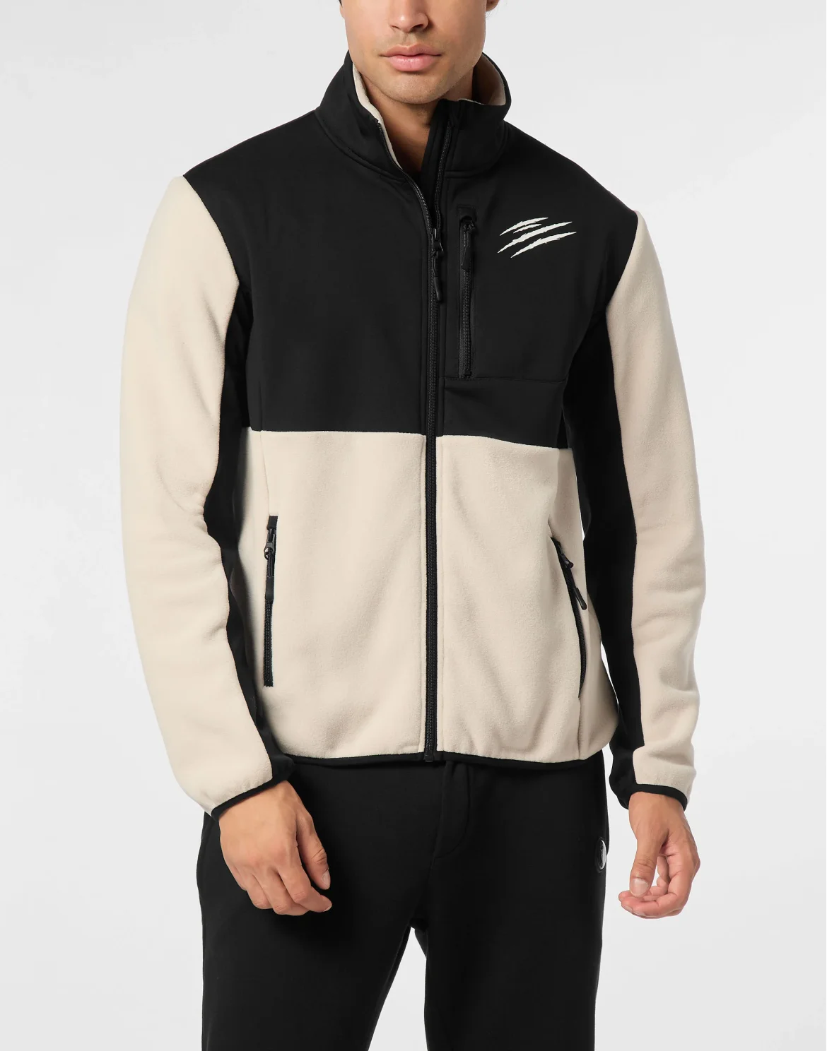 Pile Nylon Zip Anorak, цвет: Бежевый