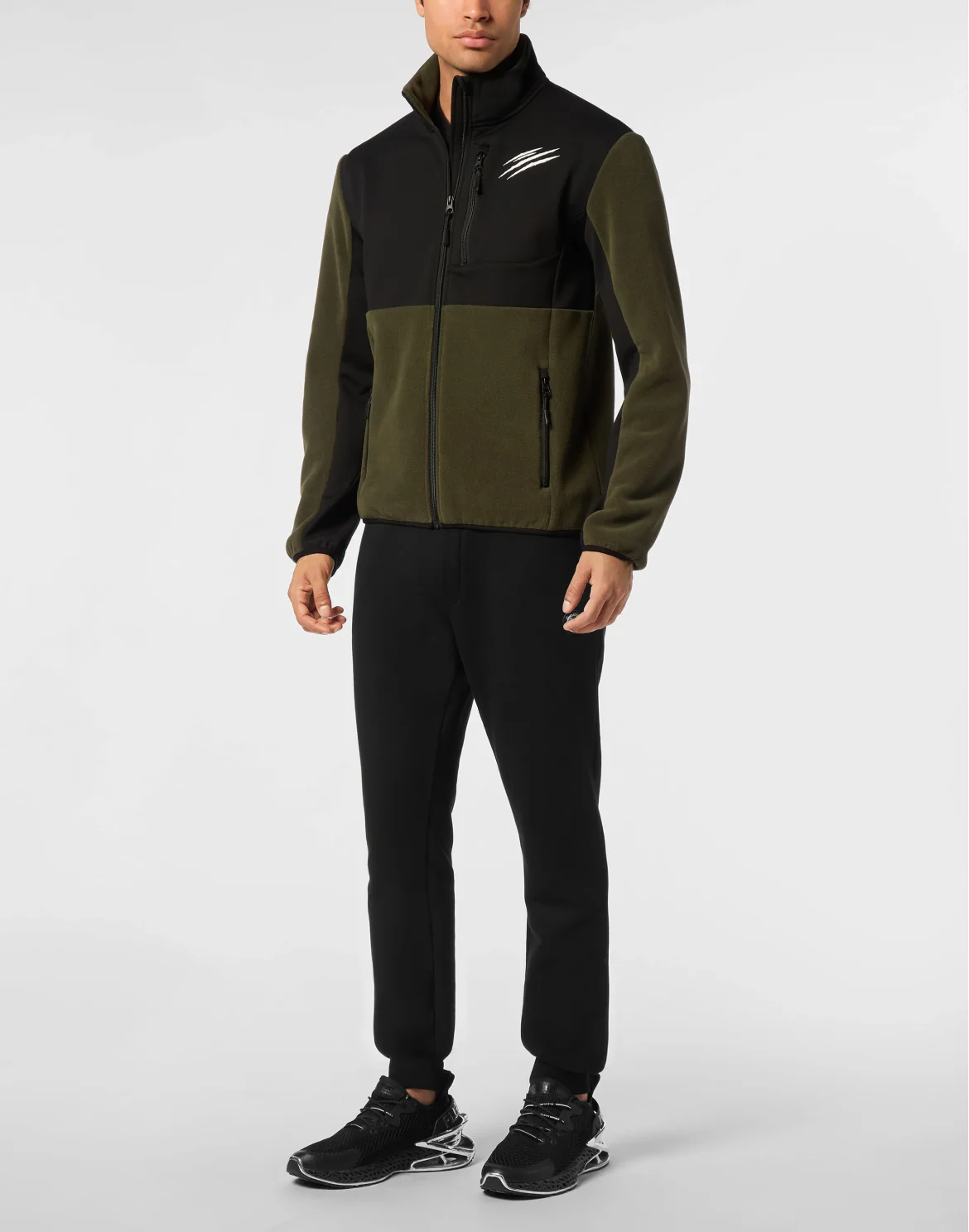 Pile Nylon Zip Anorak, цвет: Серый