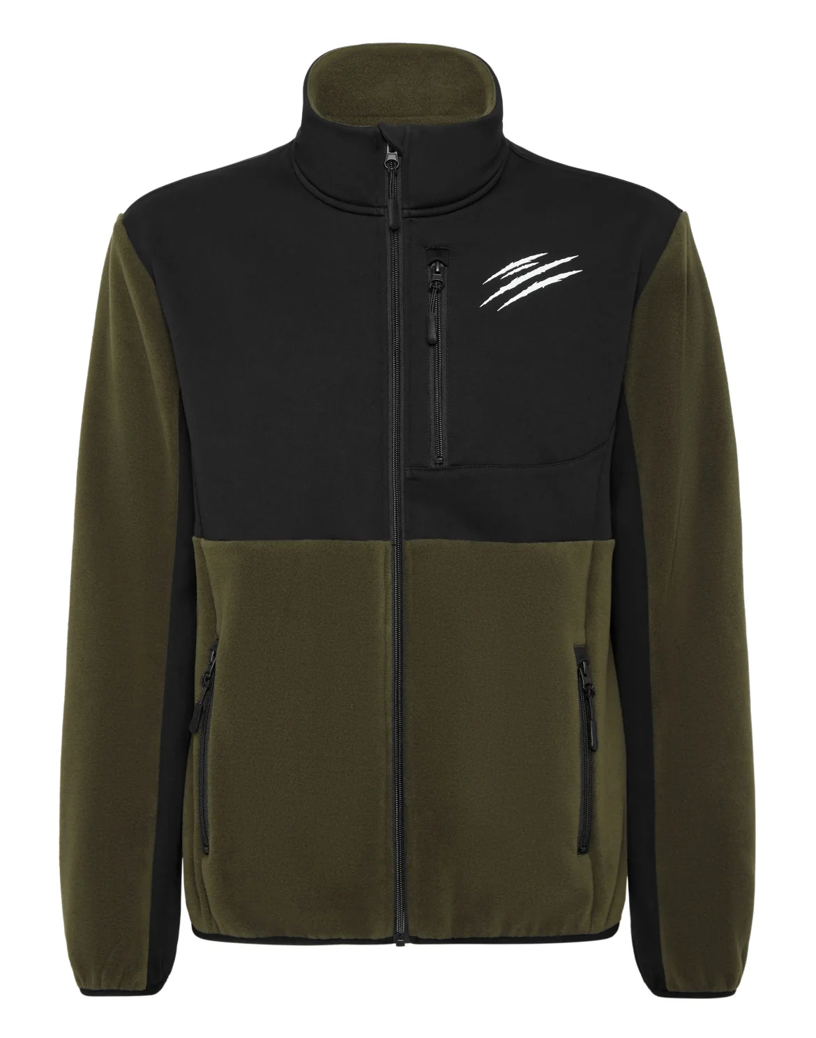 Pile Nylon Zip Anorak, цвет: Серый