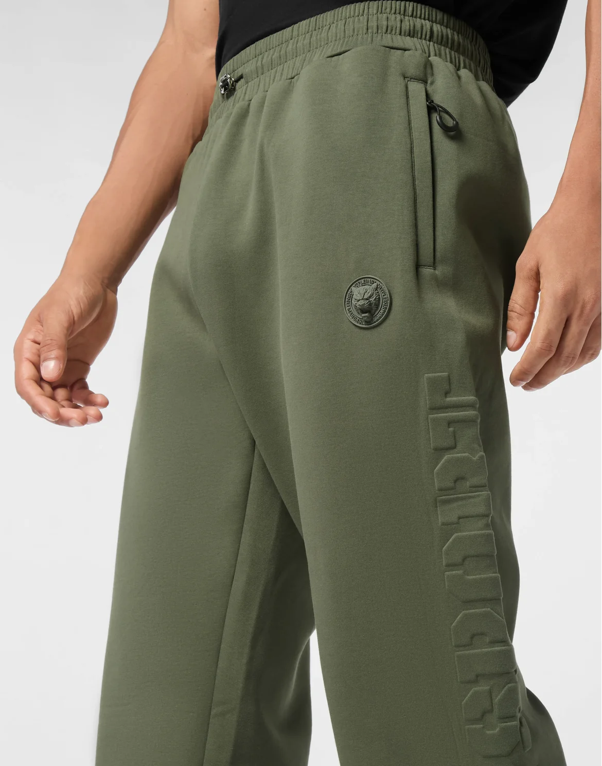 Embossed Jogging Pants, цвет: Серый