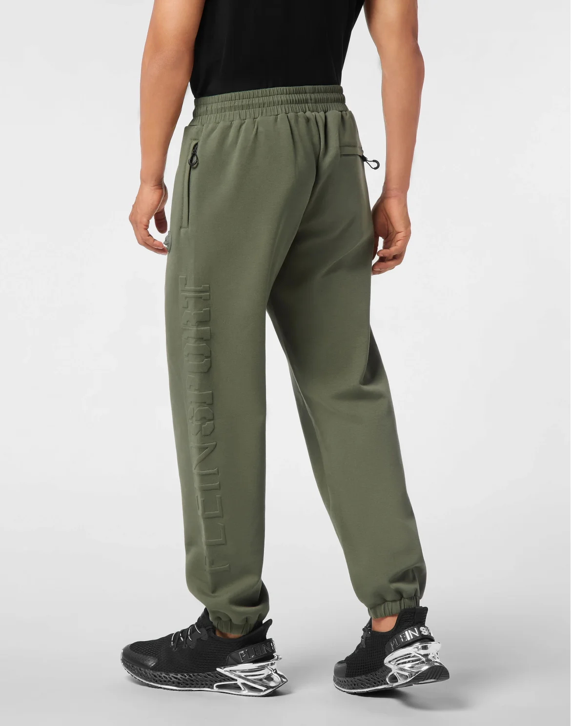 Embossed Jogging Pants, цвет: Серый