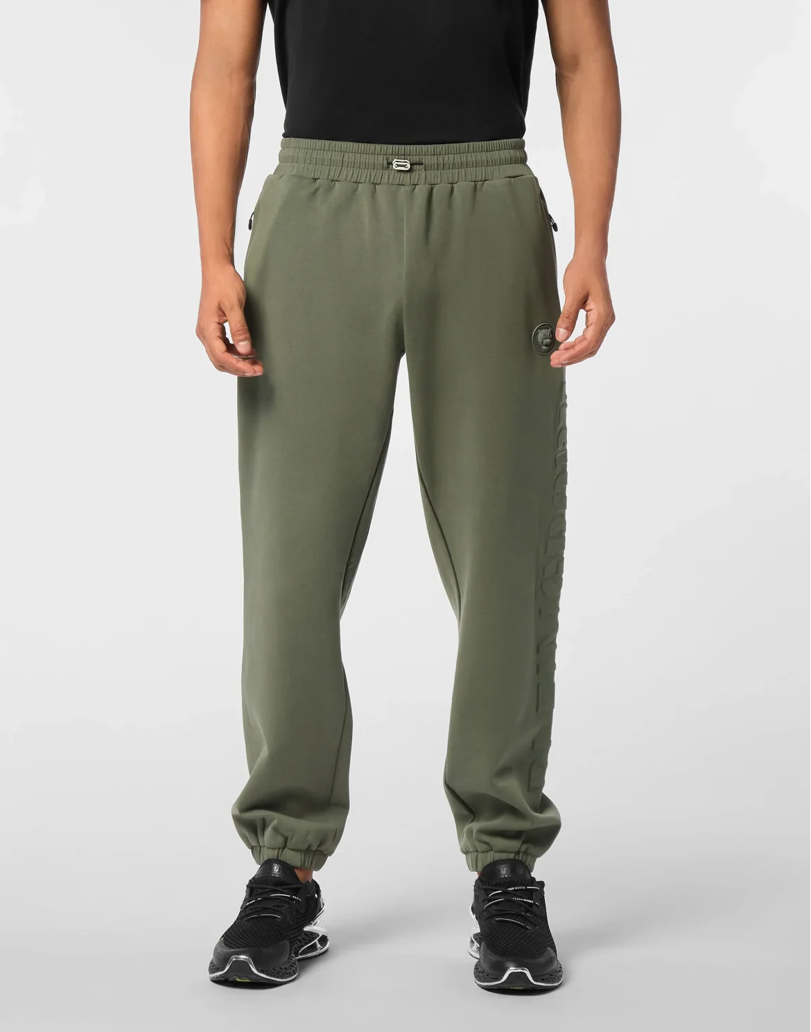 Embossed Jogging Pants, цвет: Серый