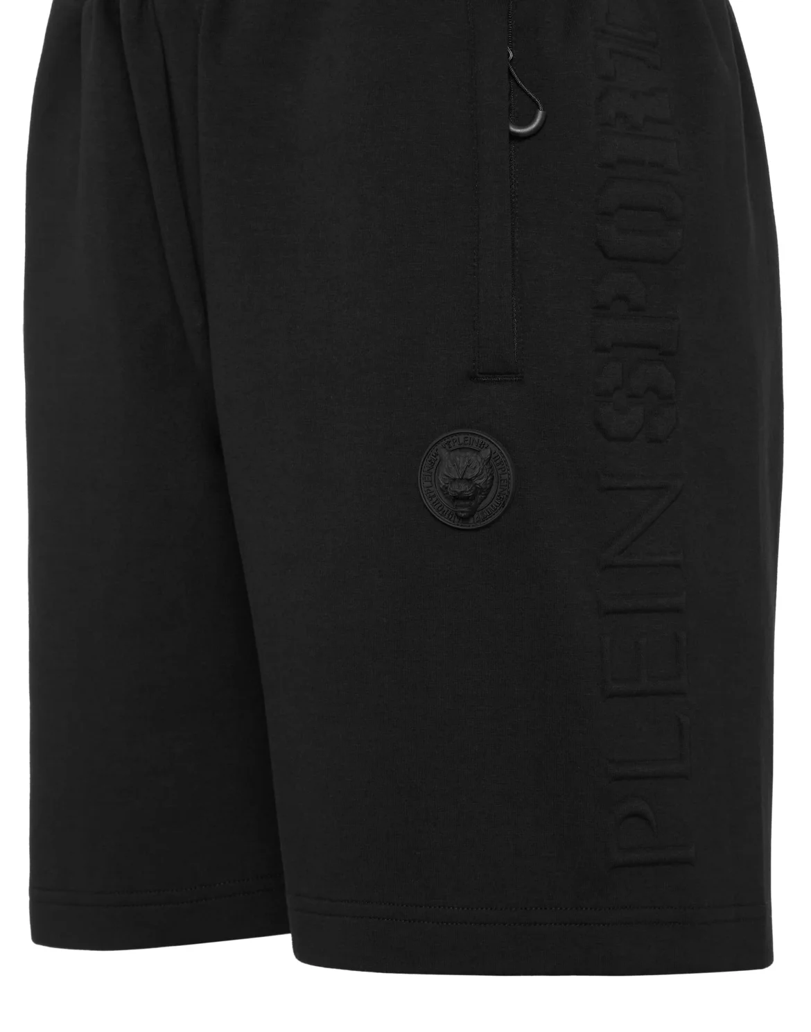 Embossed Jogging Shorts, цвет: Черный