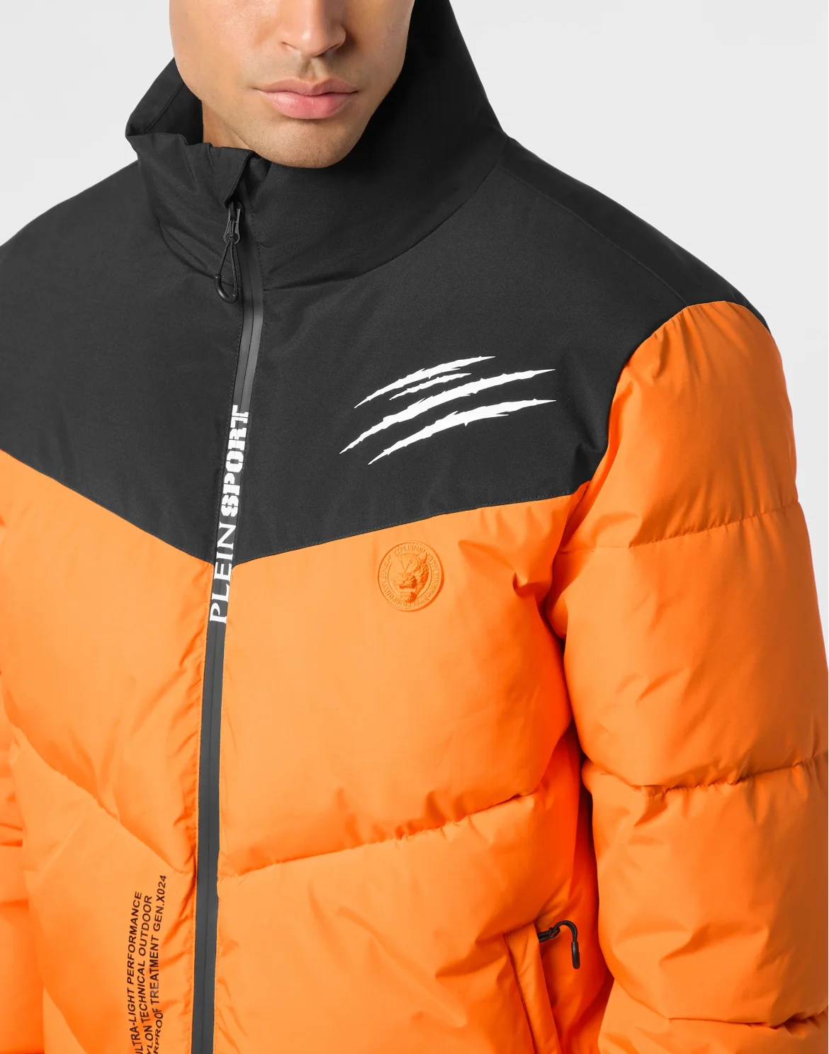Puffer Jacket Scratch, цвет: Оранжевый