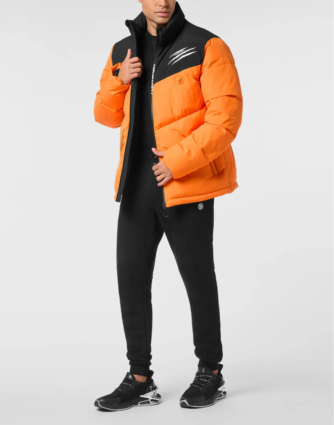 Puffer Jacket Scratch, цвет: Оранжевый