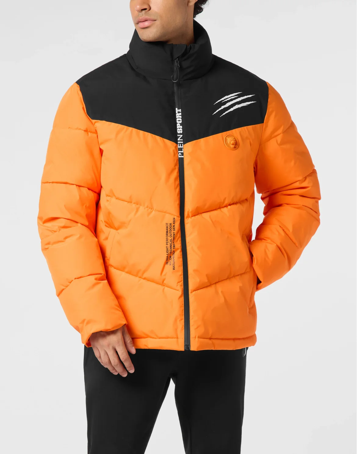 Puffer Jacket Scratch, цвет: Оранжевый