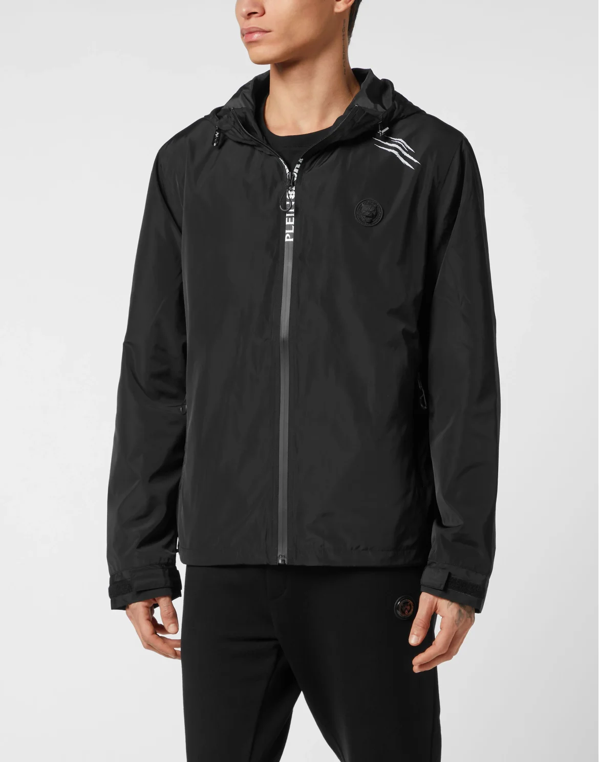 Nylon Windbreaker, цвет: Черный