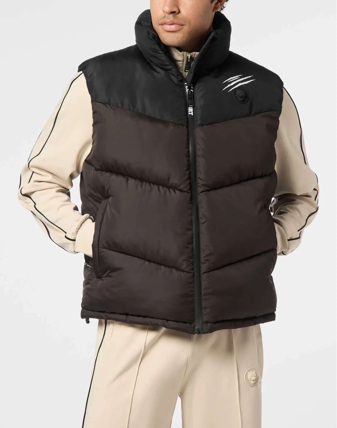 Puffer Jacket Vest, цвет: Черный