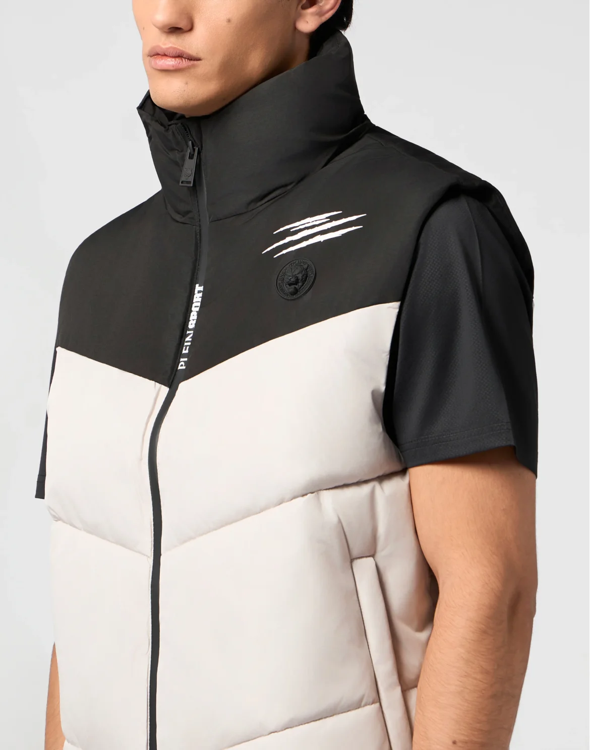 Puffer Jacket Vest, цвет: Бежевый