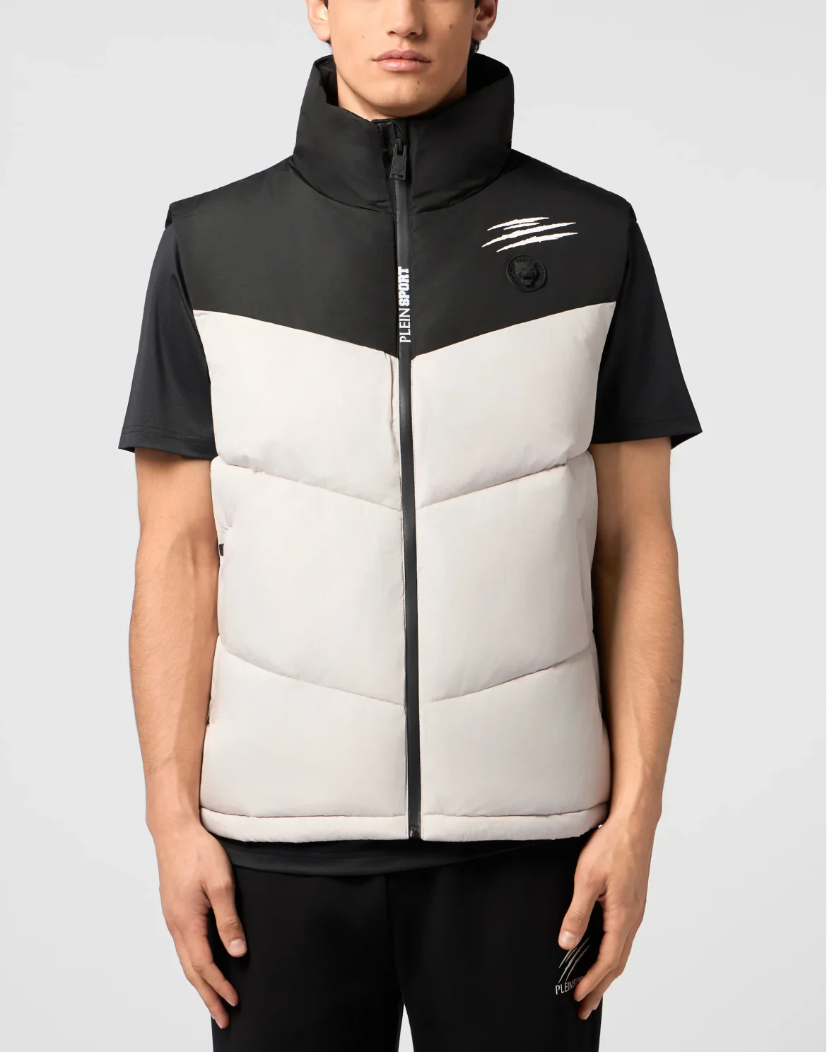Puffer Jacket Vest, цвет: Бежевый