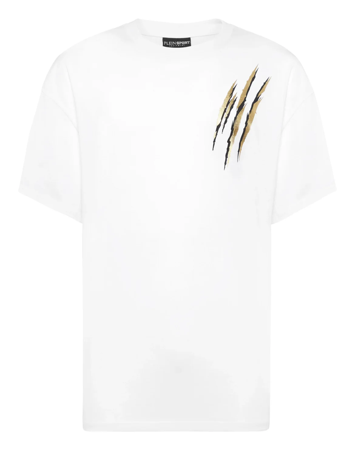 Cotton Round Neck T-Shirt Run Faster Scratch, цвет: Золотой