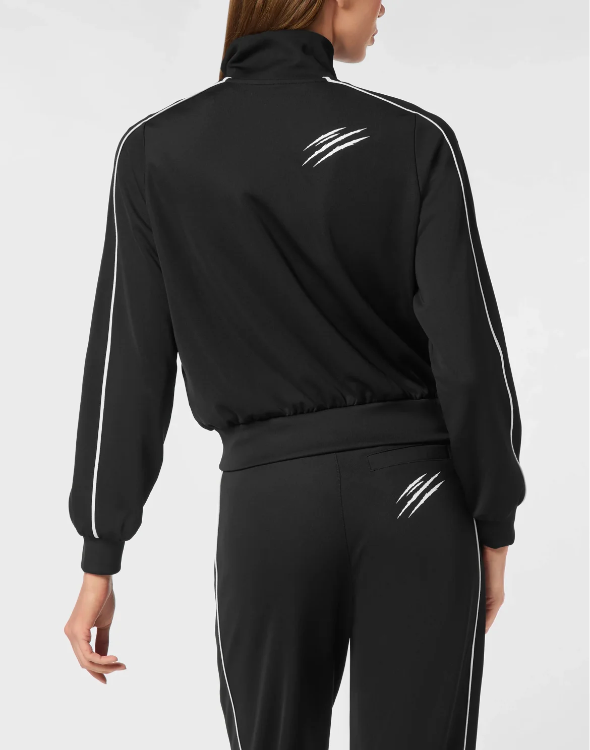 Cropped Tracksuit Jacket, цвет: Черный