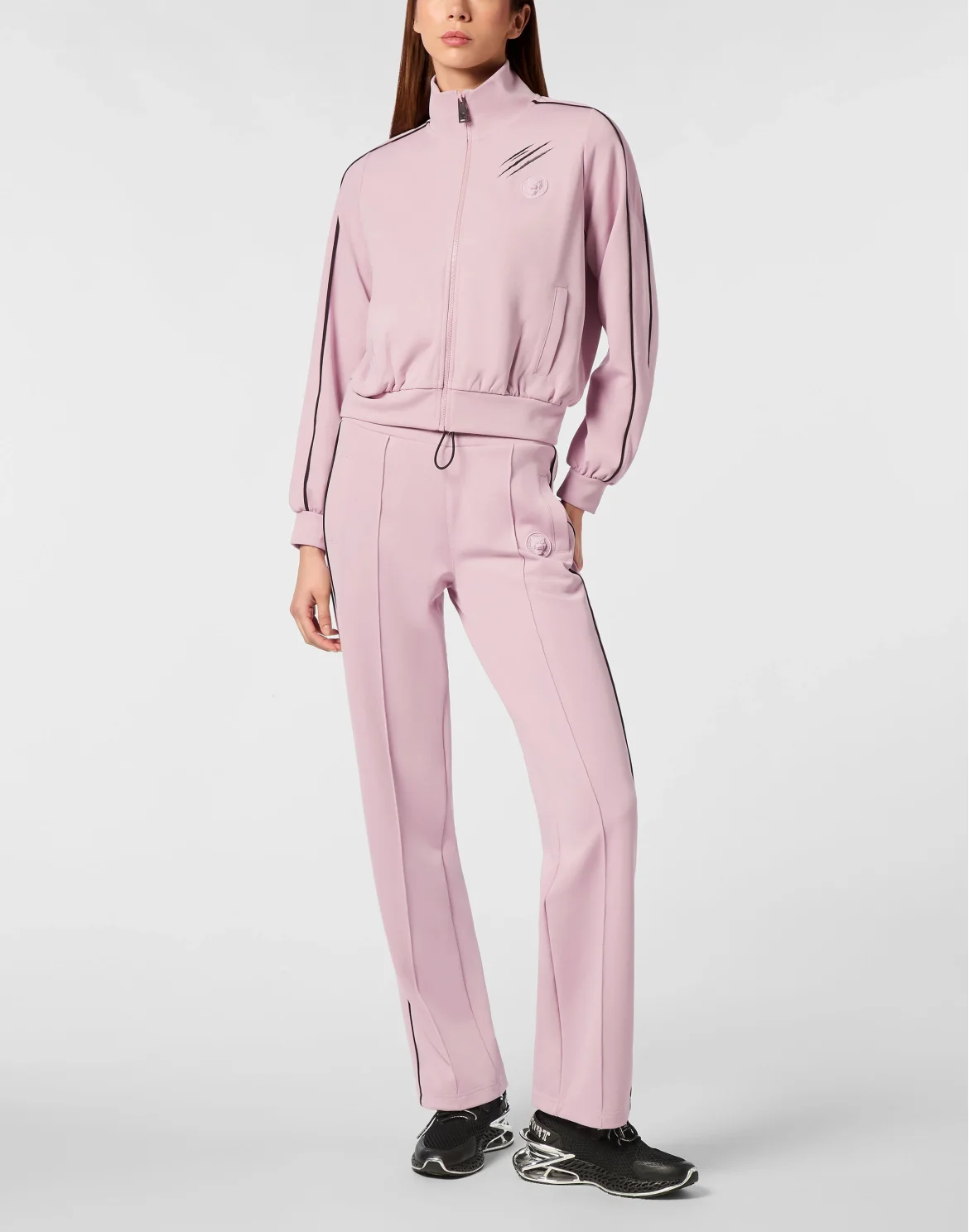 Cropped Tracksuit Jacket, цвет: Розовый