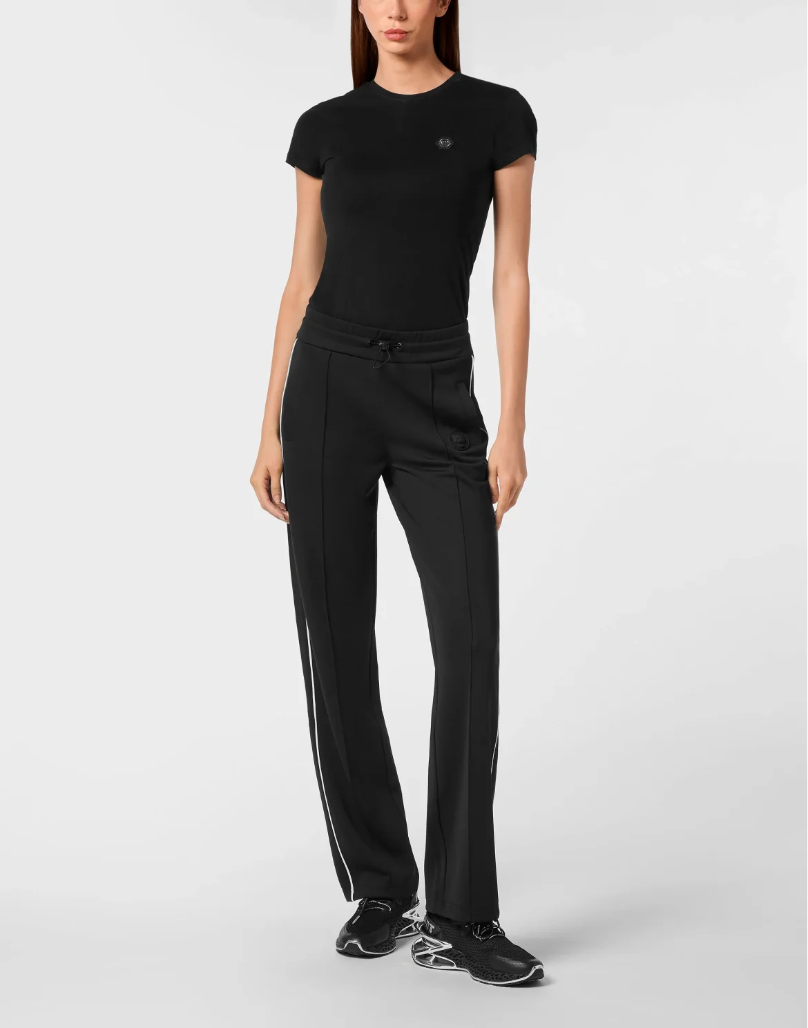 Tracksuit Pants Loose Fit, цвет: Черный