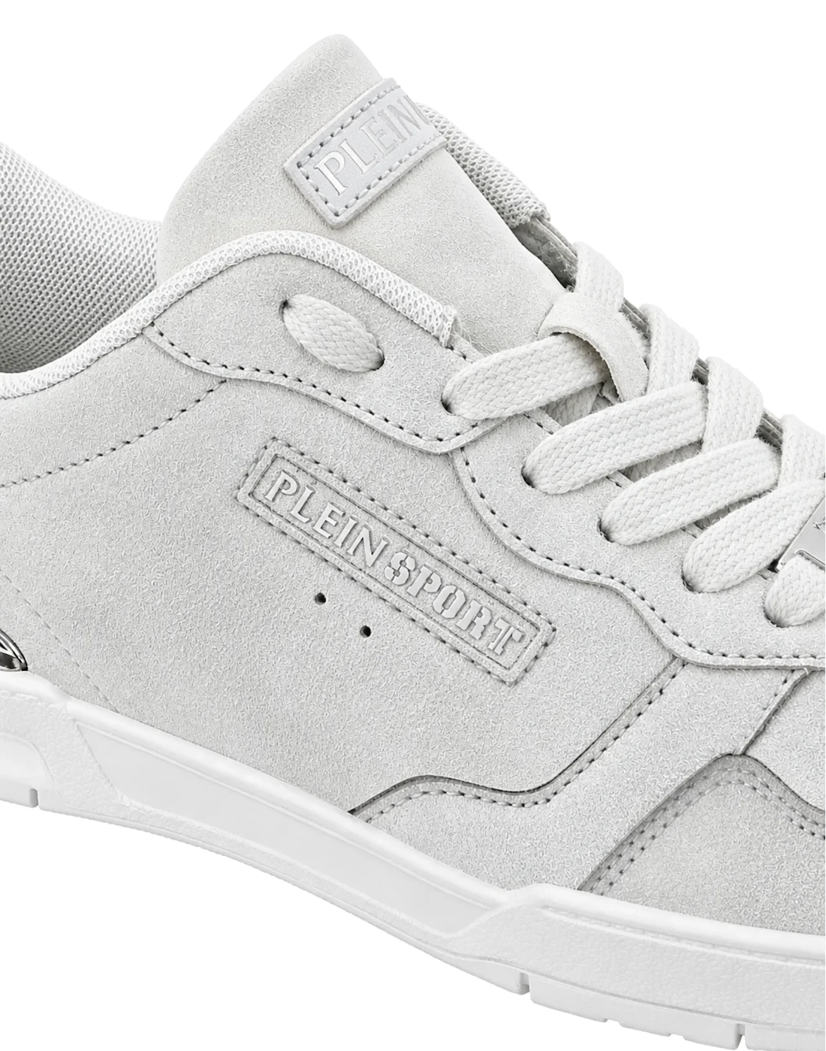 Nabuk Eco Leather Lo-Top Sneakers, цвет: Белый