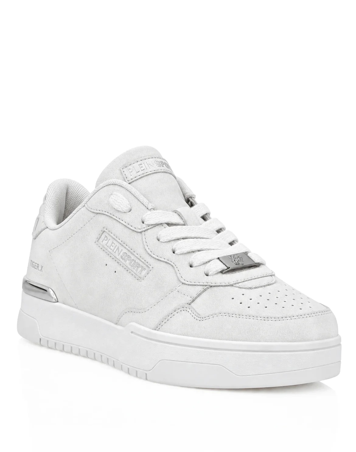 Nabuk Eco Leather Lo-Top Sneakers, цвет: Белый